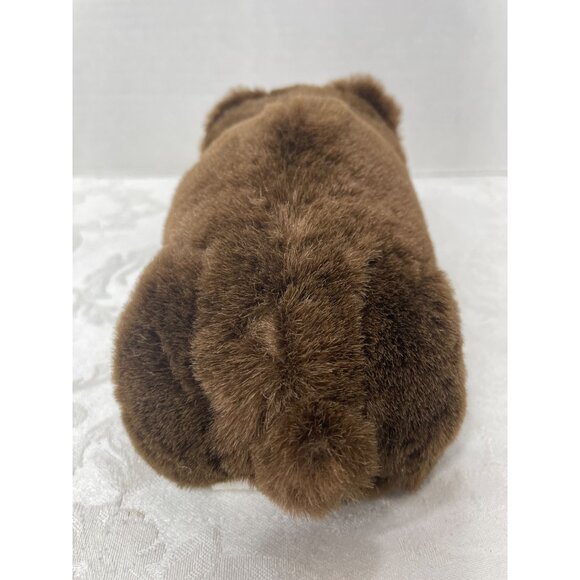 Brown Plush Bear Stuffed Animal Toy By On Time Promotions 8" Soft & Cuddly For K - Picture 5 of 8